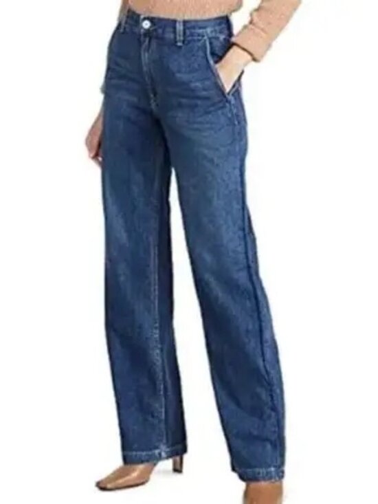 Trave Denim - TRAVE Joan Full Wide Leg Women's Jeans -Sz 28 - NEW NWT